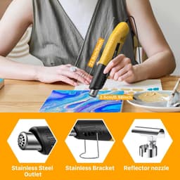 SolidKeus - Handheld Mini Hot Air Gun met 2 Temperatuurinstellingen — thumbnail 5