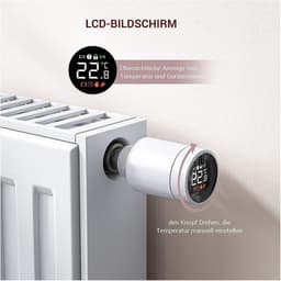 Digitale Thermostaat - Radiator Actuator Klep - Verwarming Regelen - Energie Besparen - 10 Gram - Wit — thumbnail 3