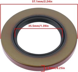 SnelShoppen - Mower Wiel Hub Motoras Afsluitdichtingsring Stofdicht Olie Seal 478035 ID 35.5mm OD 57.1mm Dikte 6.5mm Voor Grasmaaier As Bescherming — thumbnail 3
