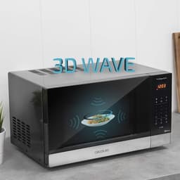 Magnetron Zwart - Oven Magnetronoven - Snel Eten Opwarmen - Ready2Clean Coating - 23 liter - Zwart — thumbnail 3
