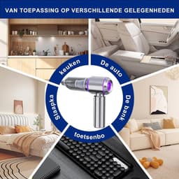 Zavio® Auto Stofzuiger - Kruimeldief - Handstofzuiger — thumbnail 5