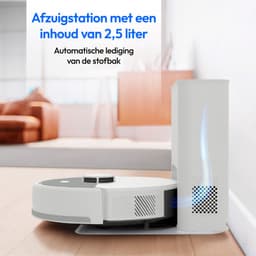 MEDION Robotstofzuiger met afzuigstation en dweilfunctie X23 SW+ (lasernavigatie, sterke 5000 Pa zuigkracht, 2-in-1 robotstofzuiger, nauwkeurige kaartopbouw, Go & No Go-zones, meerdere verdiepingen) w — thumbnail 4