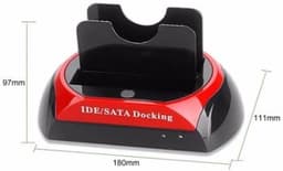 Harde Schijf Dock - Externe Lezer - Data Overzetten - Dubbele Interface - 2.5/3.5 Inch - Zwart — thumbnail 4