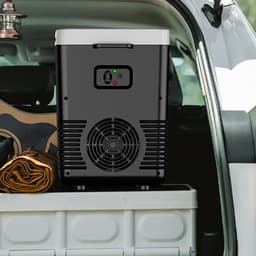 Mini Koelbox 10L – Elektrische Koelbox en Warmhoudbox – 12V voor Auto & 220V voor Thuis – Draagbare Koelkast – Koelen en Verwarmen – Zwart — thumbnail 3