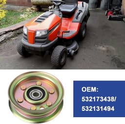 Stationaire Katrol Slijtvast Staal - Compatibel met Husqvarna CT/CTH/GT/GTH/LT - Buitendiameter 95,5 mm - Middengat 9,5 mm - Riemloopvlak Diameter 77 mm - Schokbestendig en corrosiebestendig - Idlerwiel — thumbnail 4