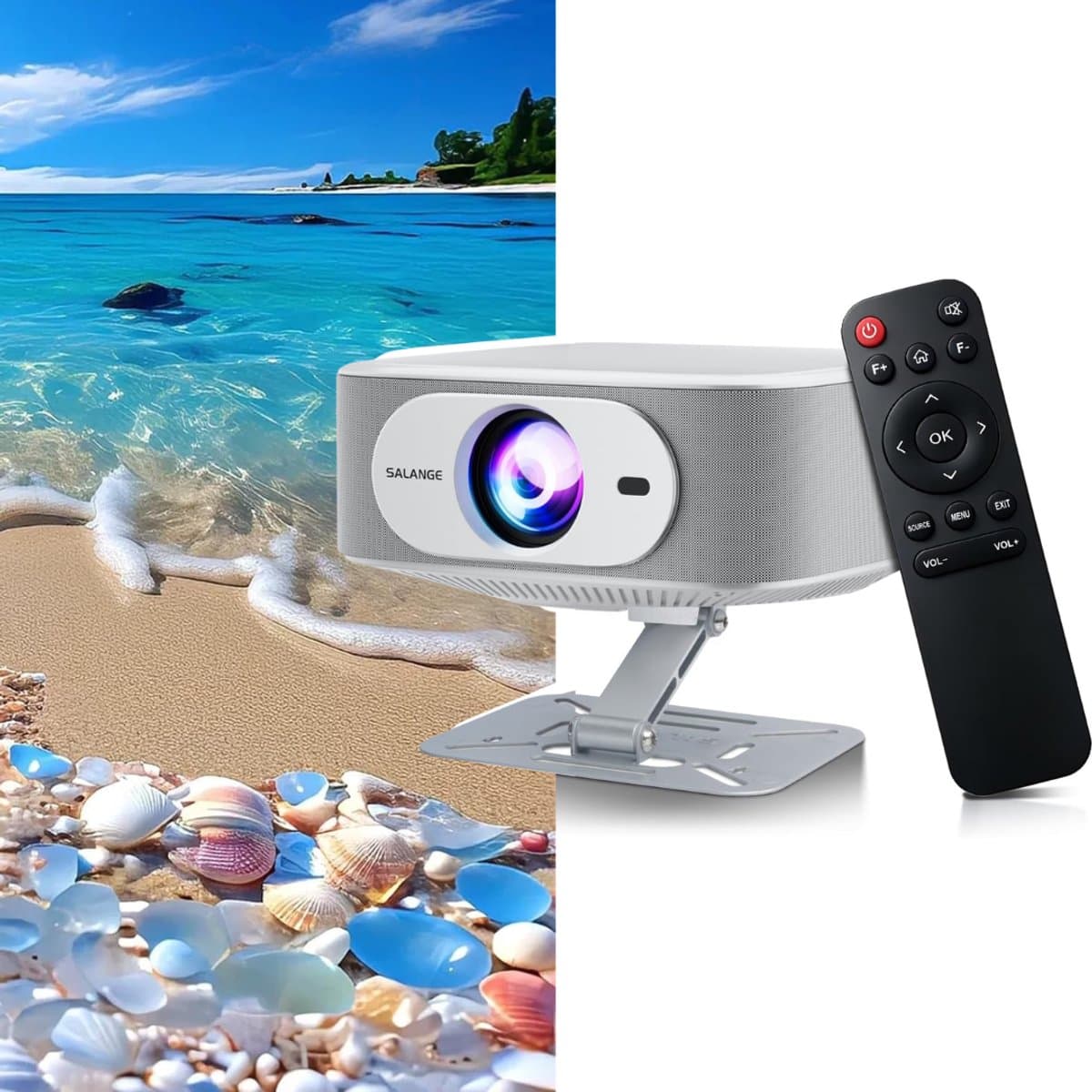 ApexArte® Mini beamers - Projector - Mini beamer -Grijs — afbeelding 1