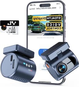 Auto Camera - Dashcam Voorruit - Veilig Rijden - Met Spraakbesturing - 2K QHD Resolutie - Zwart — thumbnail 1