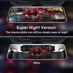 Auto Camera Set - Spiegel Cam - Veilig Rijden - 10 Inch Touchscreen - 10 Meter Kabel - Zwart — thumbnail 3