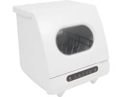 Mini Vaatwasser - Compact Apparaat - Snel Servies Wassen - 5 Wasprogramma's - 5 Liter - Wit