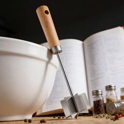Hamburger Gehakt Hakker - Groentehakker Vleesmolen - Maaltijdvoorbereiding Thuis - Roestvrij Staal Anti-aanbak - 28 cm - Zilver — thumbnail 2