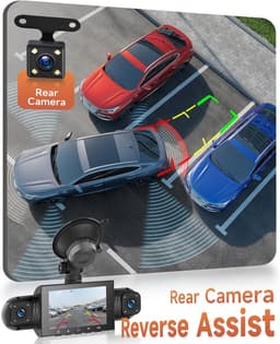 Dashcam - 4-Kanaals - 360 Graden Opname - Hoge Resolutie - Voor Auto's — thumbnail 3