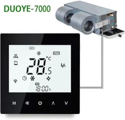 Slimme Thermostaat - Verwarming Controller - Energie Besparen - Spraakbesturing - 10 x 9 x 5 cm - Zwart — thumbnail 5