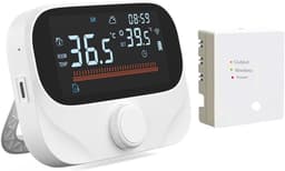 Slimme Thermostaat - Verwarming Regelaar - Energie Besparen - App Bediening - 118x86mm - Wit — thumbnail 1