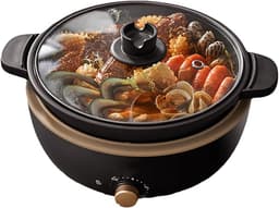 Elektrische Slowcooker - Multicooker Stoofpot - Gerechten Bereiden - Split Ontwerp - 3 Liter - Zwart — thumbnail 1