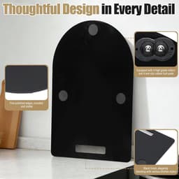 Keukenmachine Schuifplank - Aanrechtbeschermer Accessoire - Apparaat Verplaatsen - Met 4 Wielen - 40.5 x 28 cm - Zwart — thumbnail 2