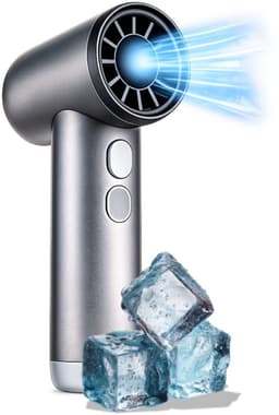 Lifetime Air Hoge Snelheidsventilator - Draagbare Handventilator met 3 Snelheden - Mini Ventilator USB-C Oplaadbaar - Krachtige Luchtstroom voor Onderweg - 13 x 4 x 9 cm - Grijs — thumbnail 1