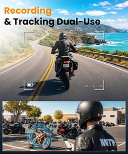 Mini-dashcam motorfiets 1080p HD - waterdicht - 110° groothoek - verbinding met mobiele app - ShopVlot — thumbnail 2