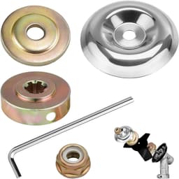 SnelShoppen - Pack van 5 grasmaaier adapter set, accessoires voor haartrimmers, stabiele prestaties, robuust met eenvoudig te installeren metalen blad — thumbnail 1