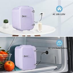 SP® Mini Koelkast - 4L Capaciteit - Minibar - Skincare Koelkast - Paars - 27cm x 19cm x 29cm — thumbnail 4