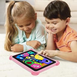 SnelShoppen - Kids Tablet 7 inch Android Tablet voor Kinderen - 32GB met WiFi, Ouderlijk Toezicht, Leer Apps, Geschikt voor 3-7 Jaar, Roze — thumbnail 4