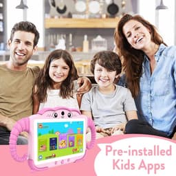 SnelShoppen - Kindertablet 7 Inch - Android Tablet voor Kinderen - WiFi, Bluetooth, 32GB ROM, Quad Core, Educatief, Met Ouderlijk Toezicht, Touchscree — thumbnail 2