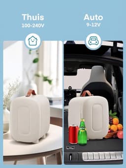 SP® Mini Koelkast - 5L Capaciteit - Minibar - Skincare Koelkast - Wit - 29cm x 20cm x 27cm — thumbnail 5