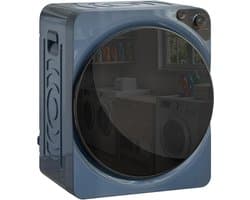 TEKROA® Wasdroger - Compacte wasdroger met ventilatie, 1000W elektrische droger - 5 kg capaciteit, 5 droogstanden - roestvrijstalen trommel - blauw