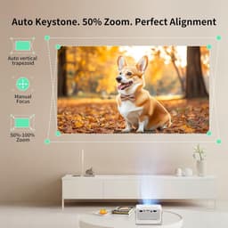 Thijox - Y3 Mini Beamer, Draagbare Full HD Videoprojector voor Thuisbioscoop en Outdoor Gebruik, Compatibel met HDMI, USB, Smartphone, PS5, Fire Stick — thumbnail 3