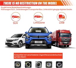 Thijox - 2 stuks 12V-24V Sigarettenaansteker Stopcontact met 35 cm Kabel voor Auto, Vrachtwagen, Camper en GPS Dashcam Lader — thumbnail 4
