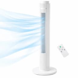 House Of Atelier - Torenventilator - Staande Ventilator - Luchtkoeler - 3 Verstelbare Standen - 60 Watt - 79 cm Hoog - Wit — thumbnail 1