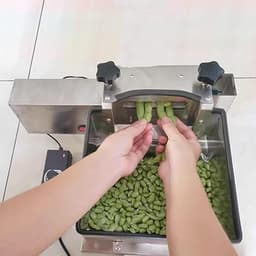 Elektrische Erwten Scheller - Bonen Schiller Machine - Snel Groenten Verwerken - Half-automatische Werking — thumbnail 2