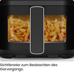 Luchtfriteuse - Airfryer compact - Snelle maaltijden bereiden - Hoge frituurtechnologie - 375 Liter - Zwart — thumbnail 4
