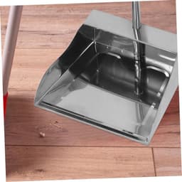 Garde Schop - Stoffer Blik - Efficiënt Schoonmaken - Roestvrij Staal - 70 cm Lengte - Zilver — thumbnail 5