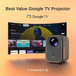 Smart Beamer Full HD 1080p met Google TV – Dolby Audio – WiFi en Bluetooth – Draagbaar – Tot 120 Inch — thumbnail 4
