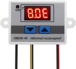 Digitale Temperatuurregelaar - Thermostaat Module - Verwarmen Koelen - Waterproof RVS Probe - 110-220V 1500W - Zwart — thumbnail 1
