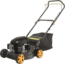 Grasmaaier - Duwmaaier Motor - Gazon Onderhouden - Slagvast Stalen Dek - 41 cm - Grijs — thumbnail 1