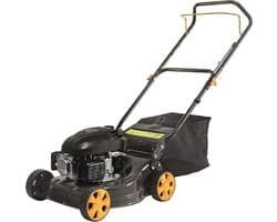 Grasmaaier - Duwmaaier Motor - Gazon Onderhouden - Slagvast Stalen Dek - 41 cm - Grijs