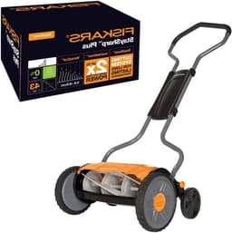 Kooimaaier - Cilindrische grasmaaier - Gazononderhoud - Contactloos maaisysteem - 43 cm maaibreedte - Zwart oranje zilver — thumbnail 1