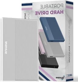 Externe Harde Schijf - Draagbare Opslag - Bestanden Opslaan - Snelle Dataoverdracht - 120GB Capaciteit - Zilver — thumbnail 1