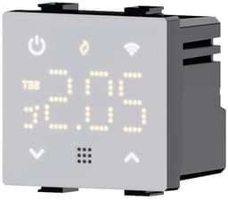 Wifi Thermostaat Module - Slimme Regelaar - Temperatuur Instellen - Touchscreen Display - 2 Module - Wit — thumbnail 1