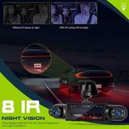 Casa Living Auto Dashcam - 4 Camera's - Full HD 1080P - GPS - Nachtzicht - Parkeerhulp - Bewegingsdetectie - 3,16 Inch IPS — thumbnail 4