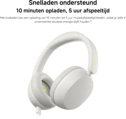 REDMI Headphones Neo - 42 dB ANC - Hi-Res Audio - 72 uur batterij - Wit — thumbnail 5