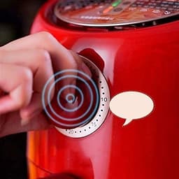 Mini Luchtfriteuse - Elektrische Frituurpan - Snelle Maaltijden - Dubbele Draaiknop Bediening - 2L Capaciteit - Multicolor — thumbnail 2