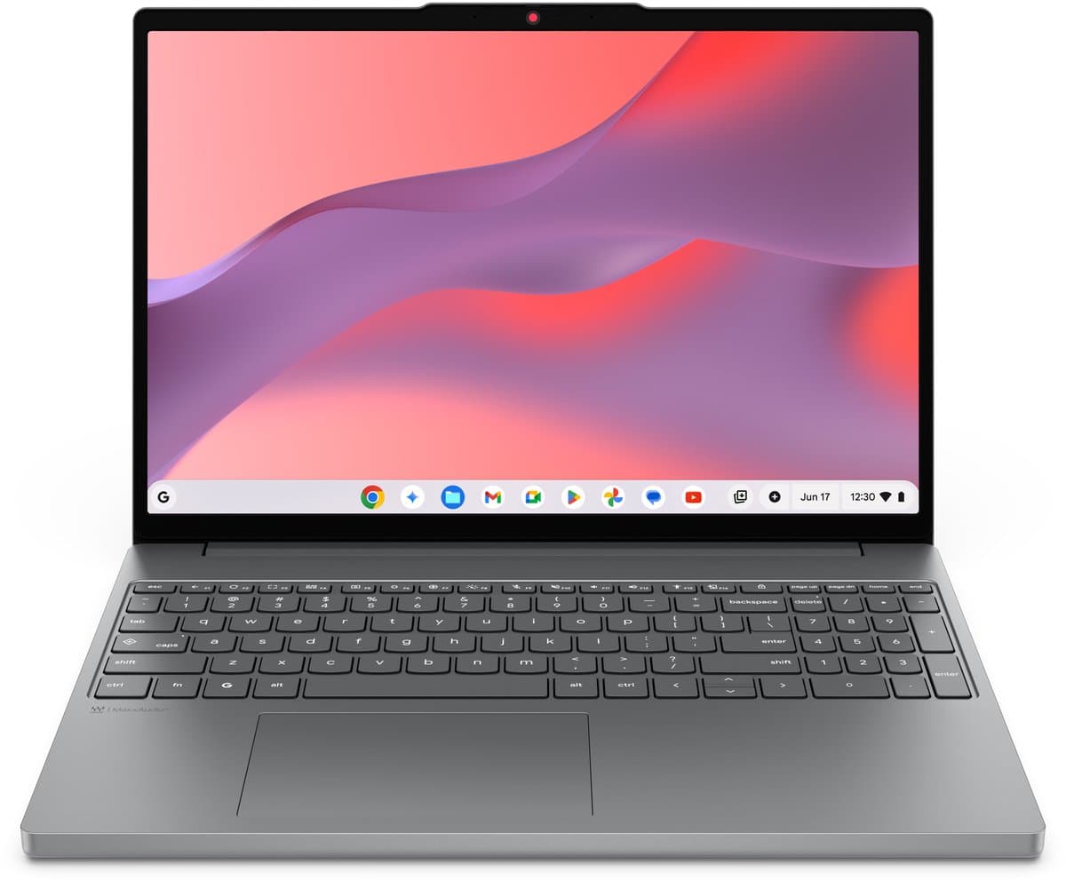 Lenovo Chrome 15ITN10 Intel® N N355 Chromebook 38,9 cm (15.3") WUXGA 8 GB LPDDR5x-SDRAM 256 GB UFS Wi-Fi 6E (802.11ax) ChromeOS Engels Grijs — afbeelding 1