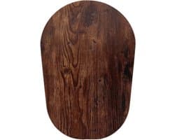 Mixer Onderlegger - Keukenmachine Mat - Aanrecht Beschermen - Massief Hout - 38.5 x 26.7 cm - Bruin