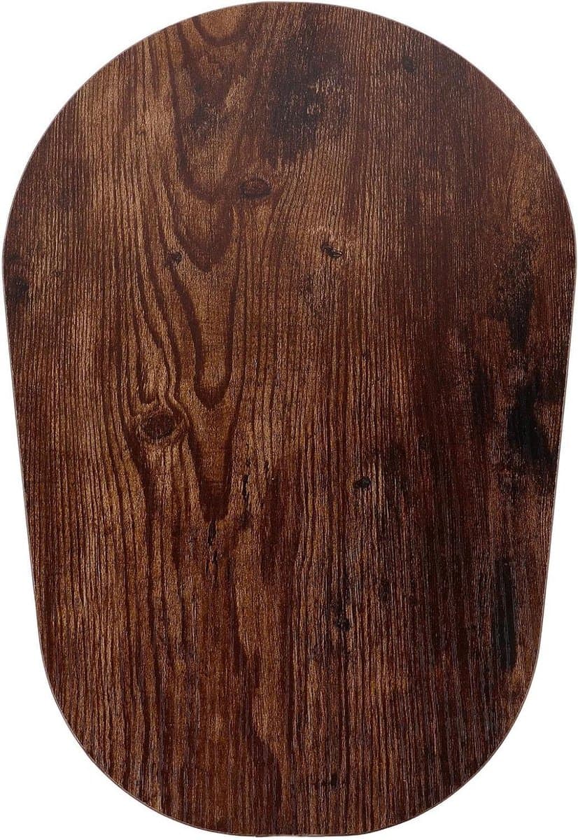 Mixer Onderlegger - Keukenmachine Mat - Aanrecht Beschermen - Massief Hout - 38.5 x 26.7 cm - Bruin — afbeelding 1