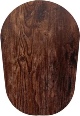 Mixer Onderlegger - Keukenmachine Mat - Aanrecht Beschermen - Massief Hout - 38.5 x 26.7 cm - Bruin — thumbnail 1
