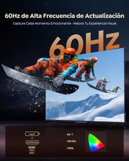 SnelShoppen - 4K-projector Draagbaar met 1200 ANSI, Netflix, Autofocus, Keystone, Wifi, Bluetooth, FHD 1080P, HDR10, WLAN voor Buiten, Zoom 50% - Thui — thumbnail 4
