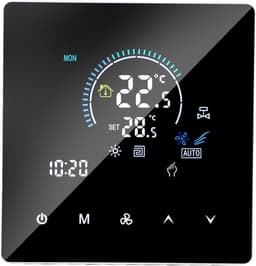 Slimme Thermostaat - Programmeerbare Thermostaat - Klimaatregeling - Touchscreen Kleurendisplay - IP20 - Wit — thumbnail 1