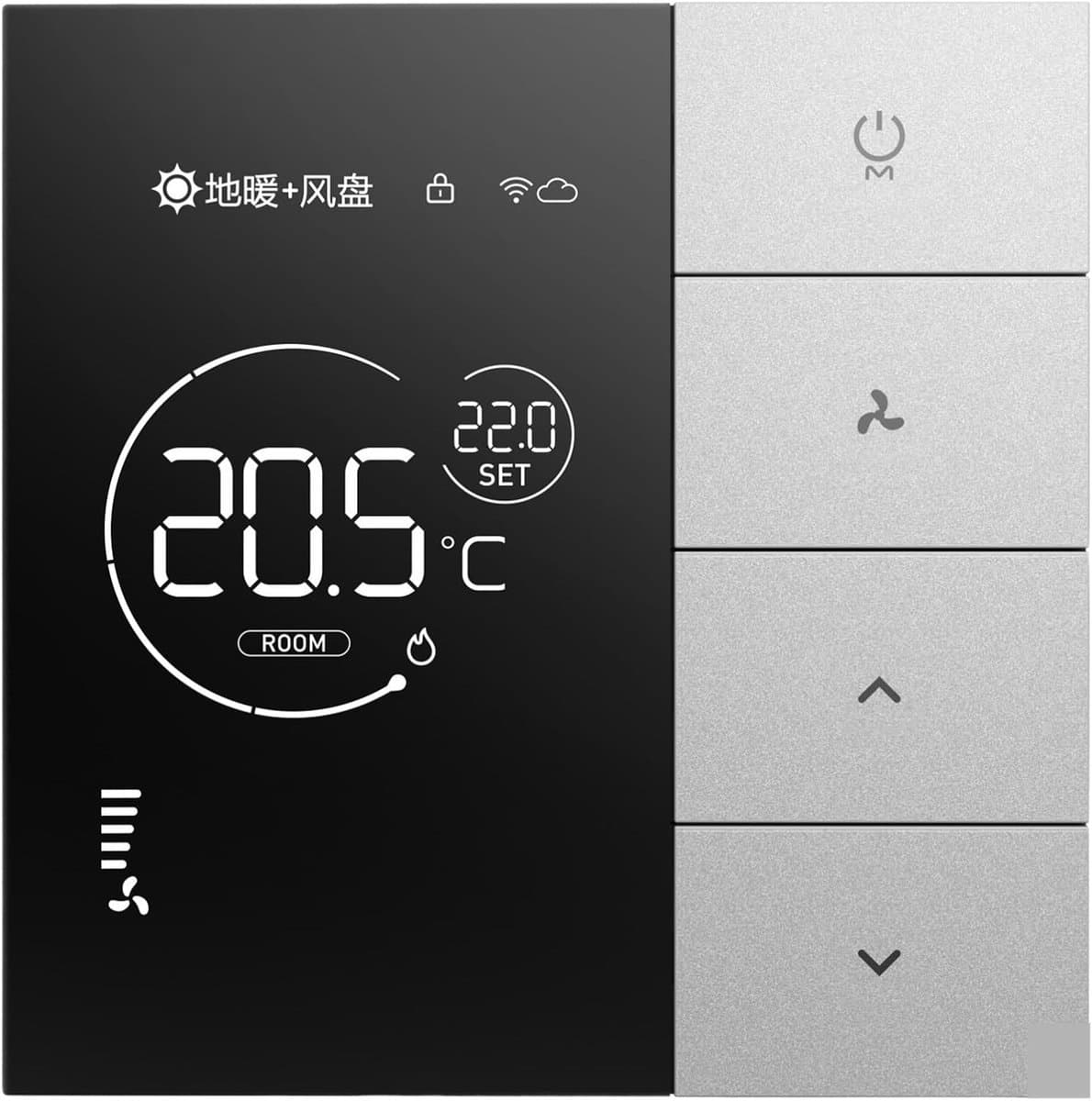 Digitale Thermostaat - Slimme Regelaar - Comfort Regelen - Wekelijks Programmeerbaar - 86x86mm - Wit — afbeelding 1